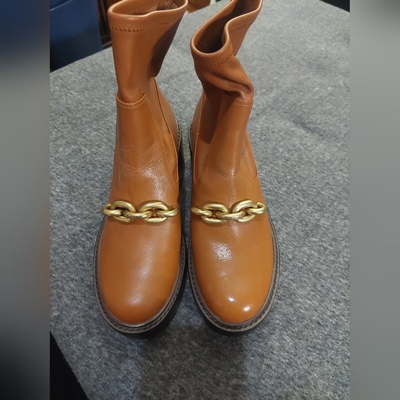 Women's Kenna Chain Pull-On Block-Heel Dress Booties - Picture 5 of 9